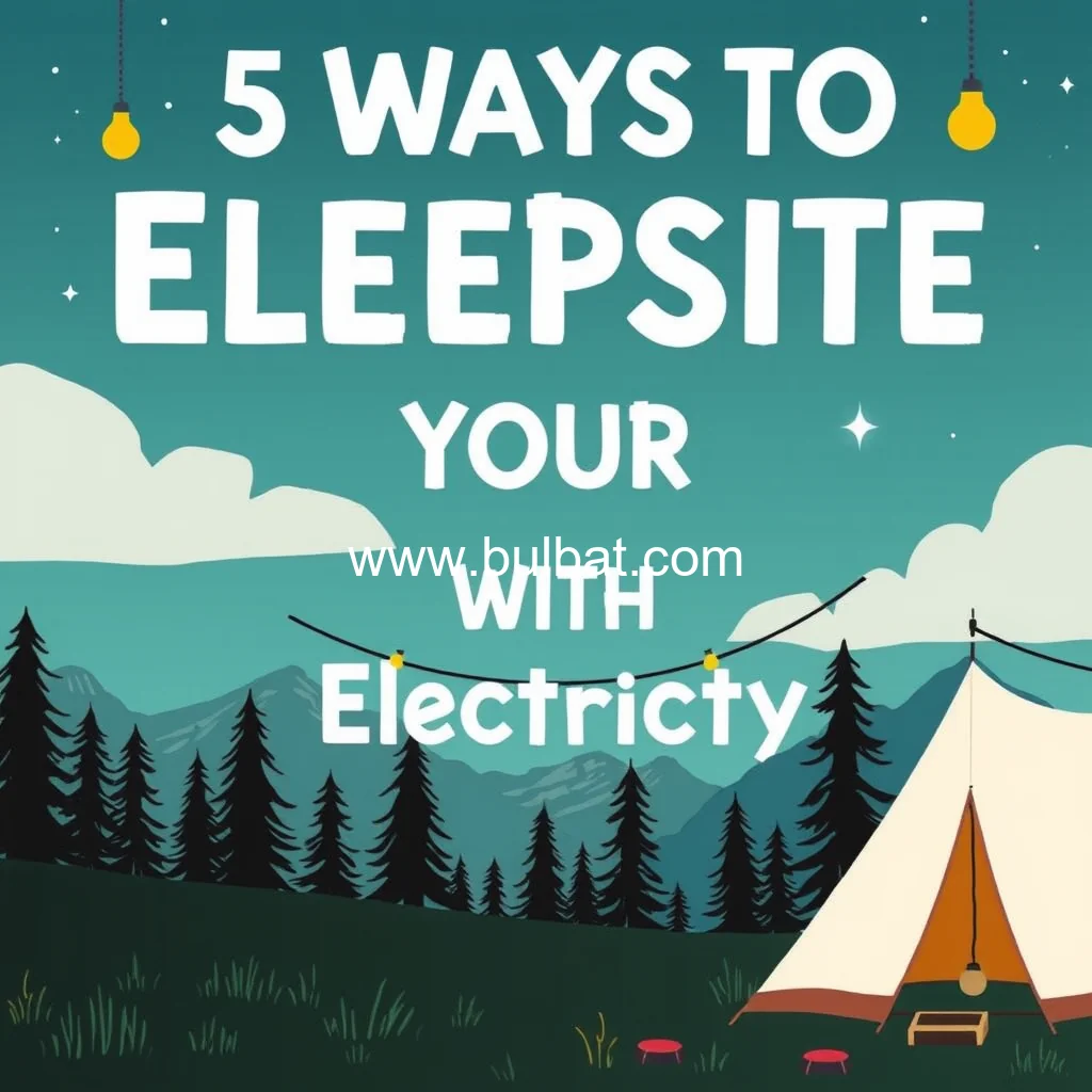 Read more about the article 5 Ways To Power Your Campsite With Electricity