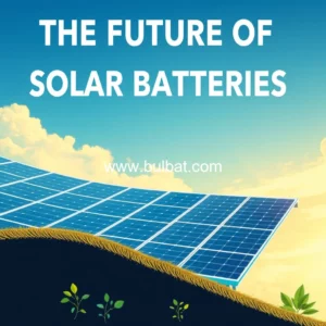 Read more about the article The Future of Solar Batteries : What to Expect in 2025 and Beyond
