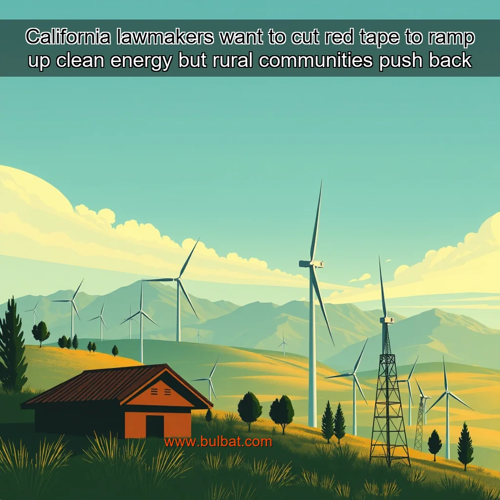 You are currently viewing California lawmakers want to cut red tape to ramp up clean energy but rural communities push back