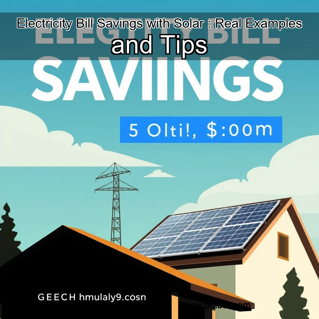 You are currently viewing Electricity Bill Savings with Solar : Real Examples and Tips