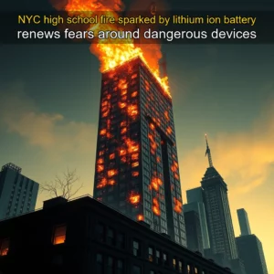 Read more about the article NYC high school fire sparked by lithium  ion battery renews fears around dangerous devices