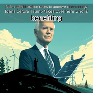Read more about the article Biden administration races to approve clean energy loans before Trump takes over here who is benefiting