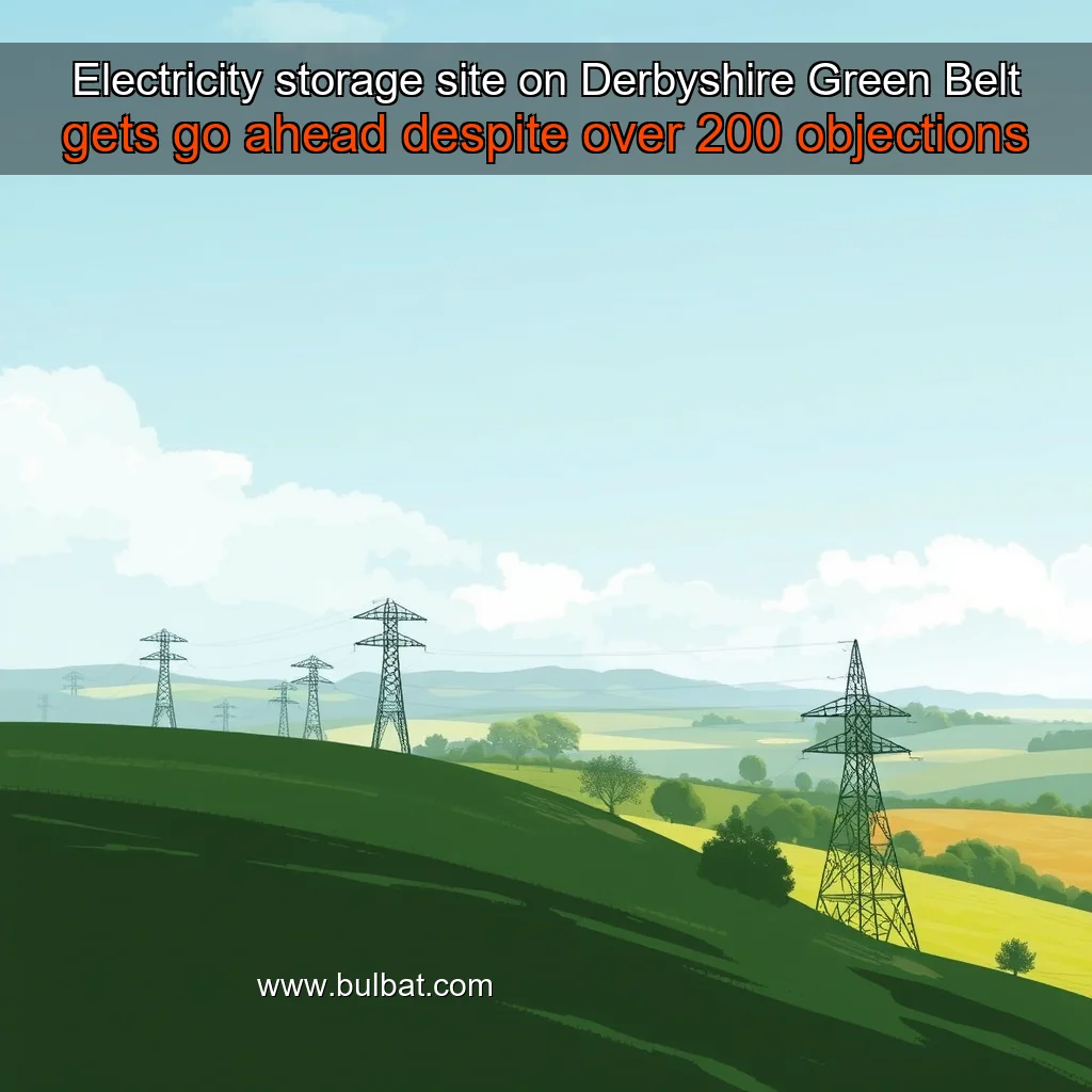 You are currently viewing Electricity storage site on Derbyshire Green Belt gets go  ahead despite over 200 objections