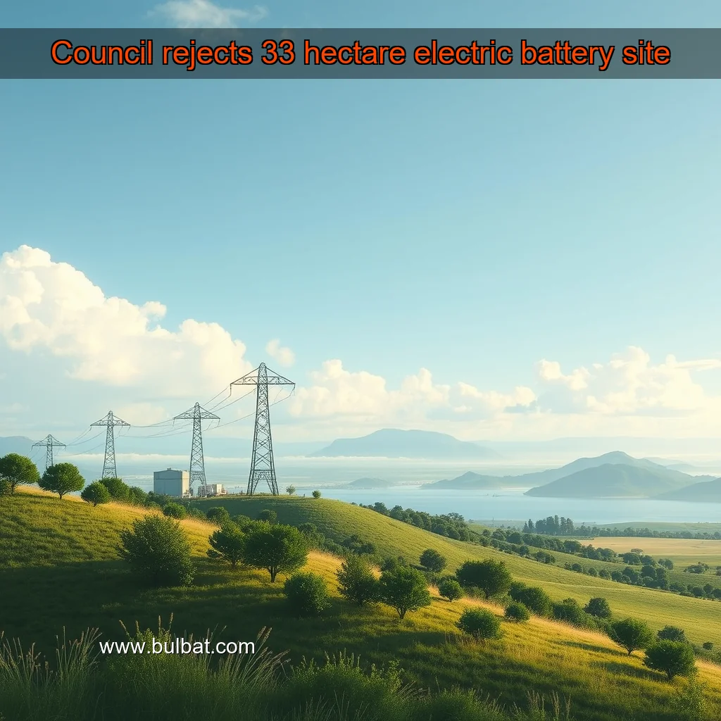 You are currently viewing Council rejects 33  hectare electric battery site