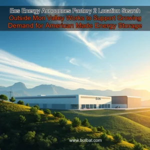 Read more about the article Eos Energy Announces Factory 2 Location Search Outside Mon Valley Works to Support Growing Demand for American Made Energy Storage Solutions  Taiwan News