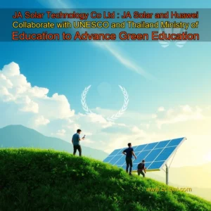 Read more about the article JA Solar Technology Co  Ltd : JA Solar and Huawei Collaborate with UNESCO and Thailand Ministry of Education to Advance Green Education