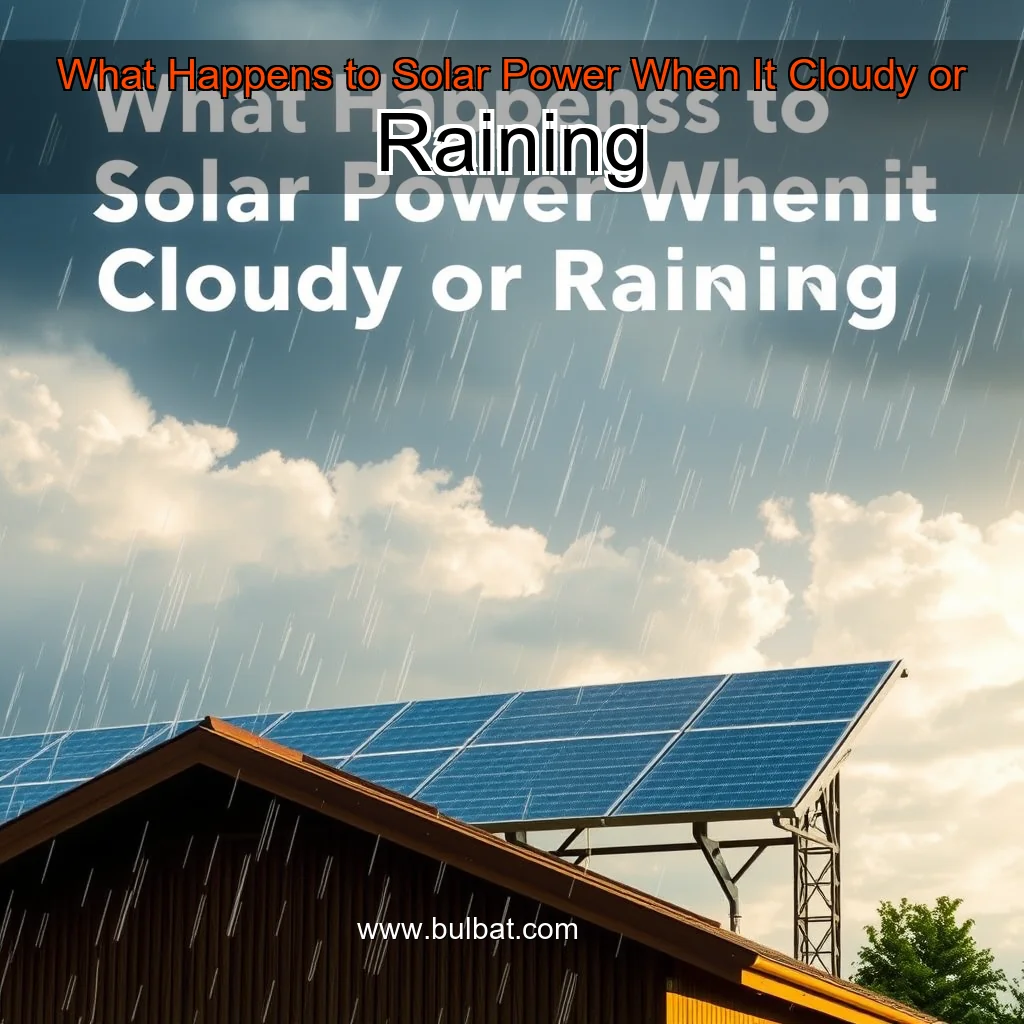 You are currently viewing What Happens to Solar Power When It Cloudy or Raining
