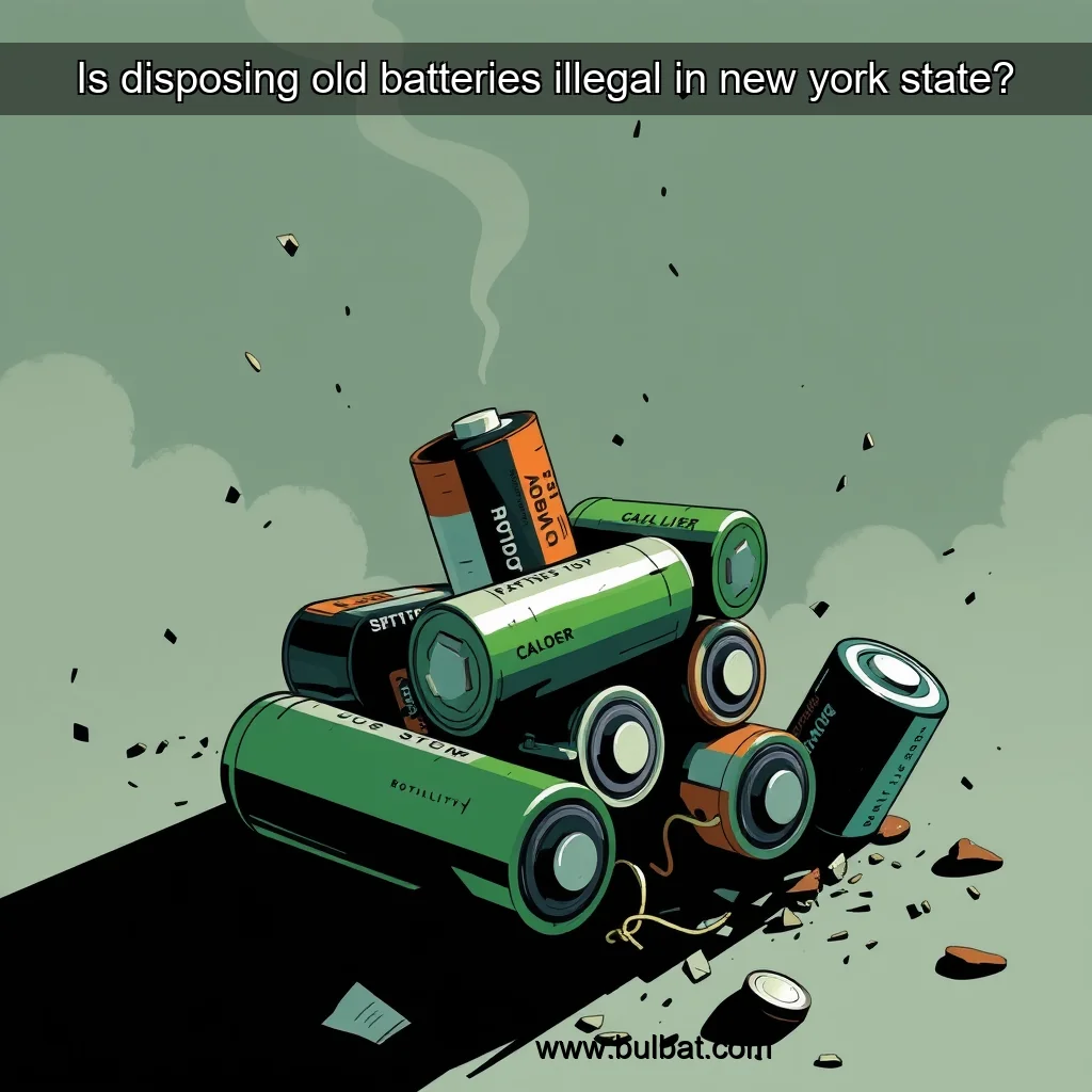 You are currently viewing Is disposing old batteries illegal in new york state?
