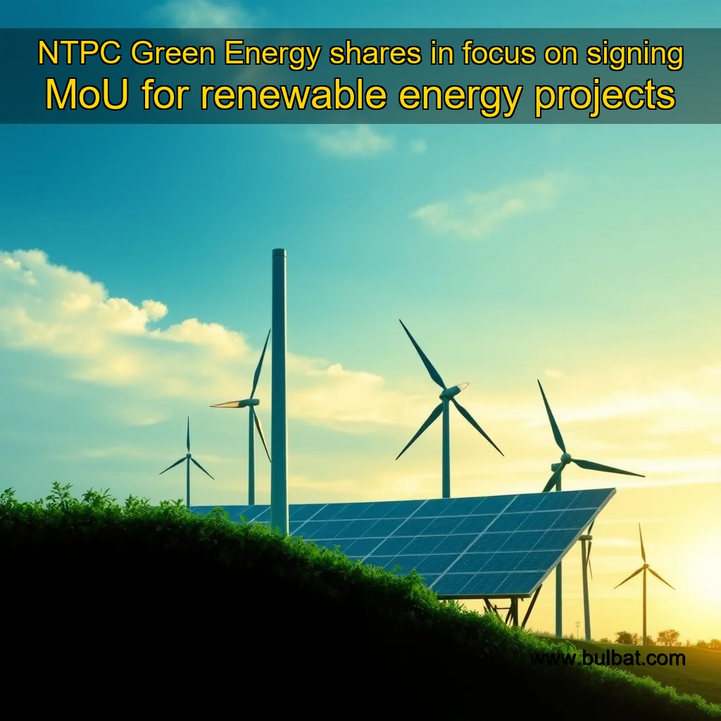 Read more about the article NTPC Green Energy shares in focus on signing MoU for renewable energy projects