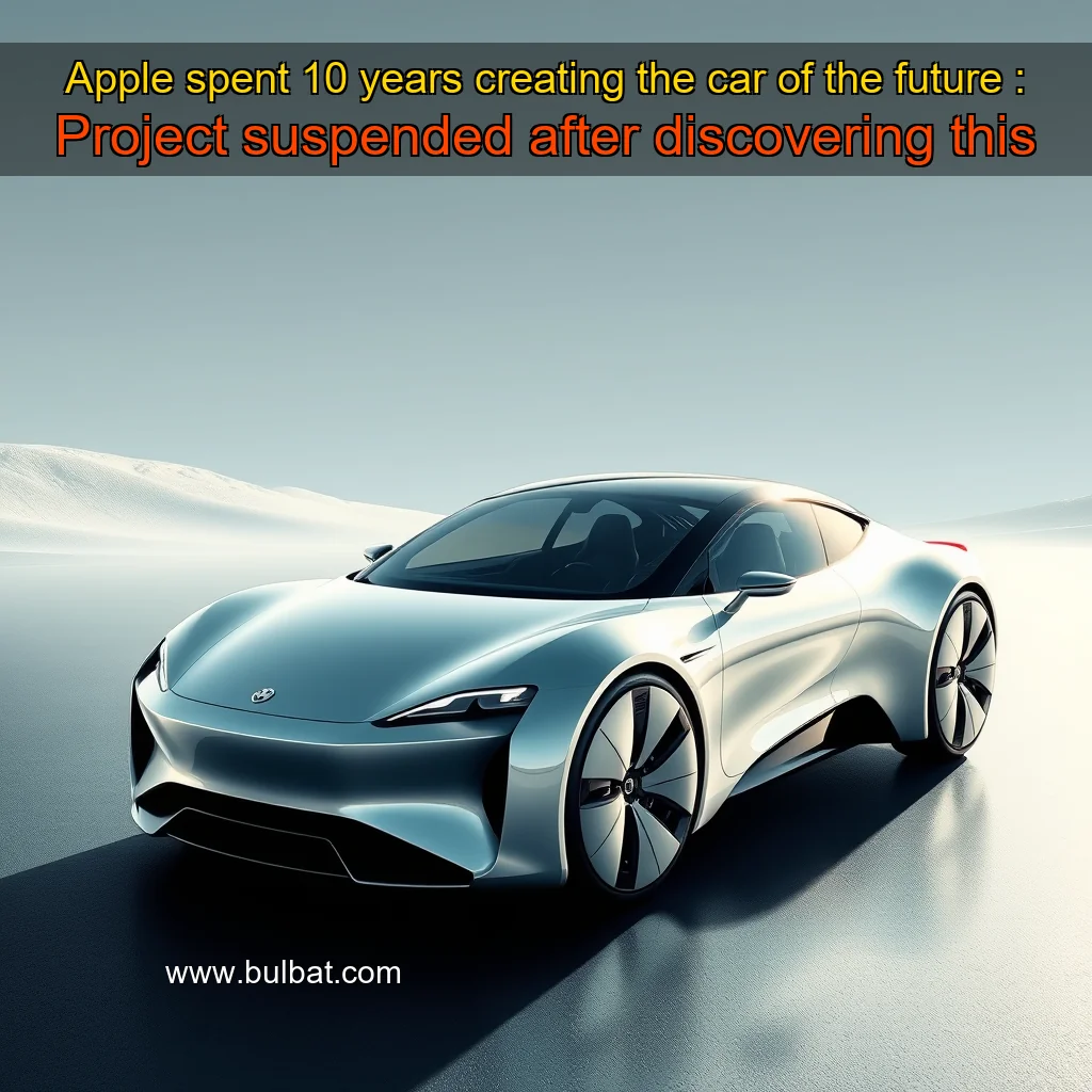You are currently viewing Apple spent 10 years creating the car of the future : Project suspended after discovering this