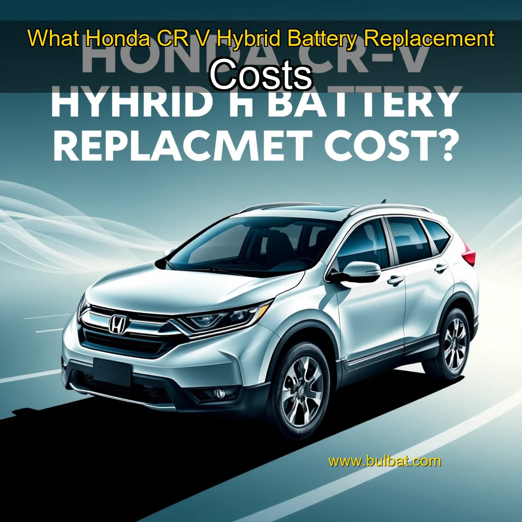 You are currently viewing What Honda CR  V Hybrid Battery Replacement Costs