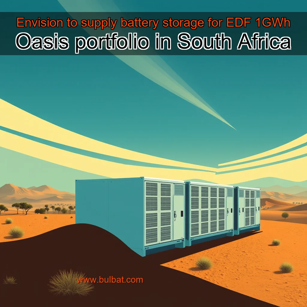You are currently viewing Envision to supply battery storage for EDF 1GWh Oasis portfolio in South Africa