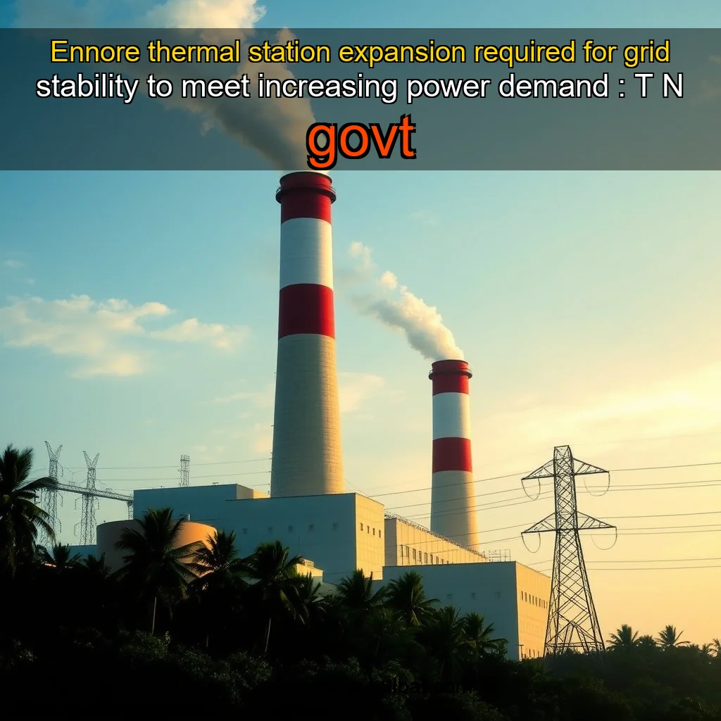 You are currently viewing Ennore thermal station expansion required for grid stability  to meet increasing power demand : T  N  govt
