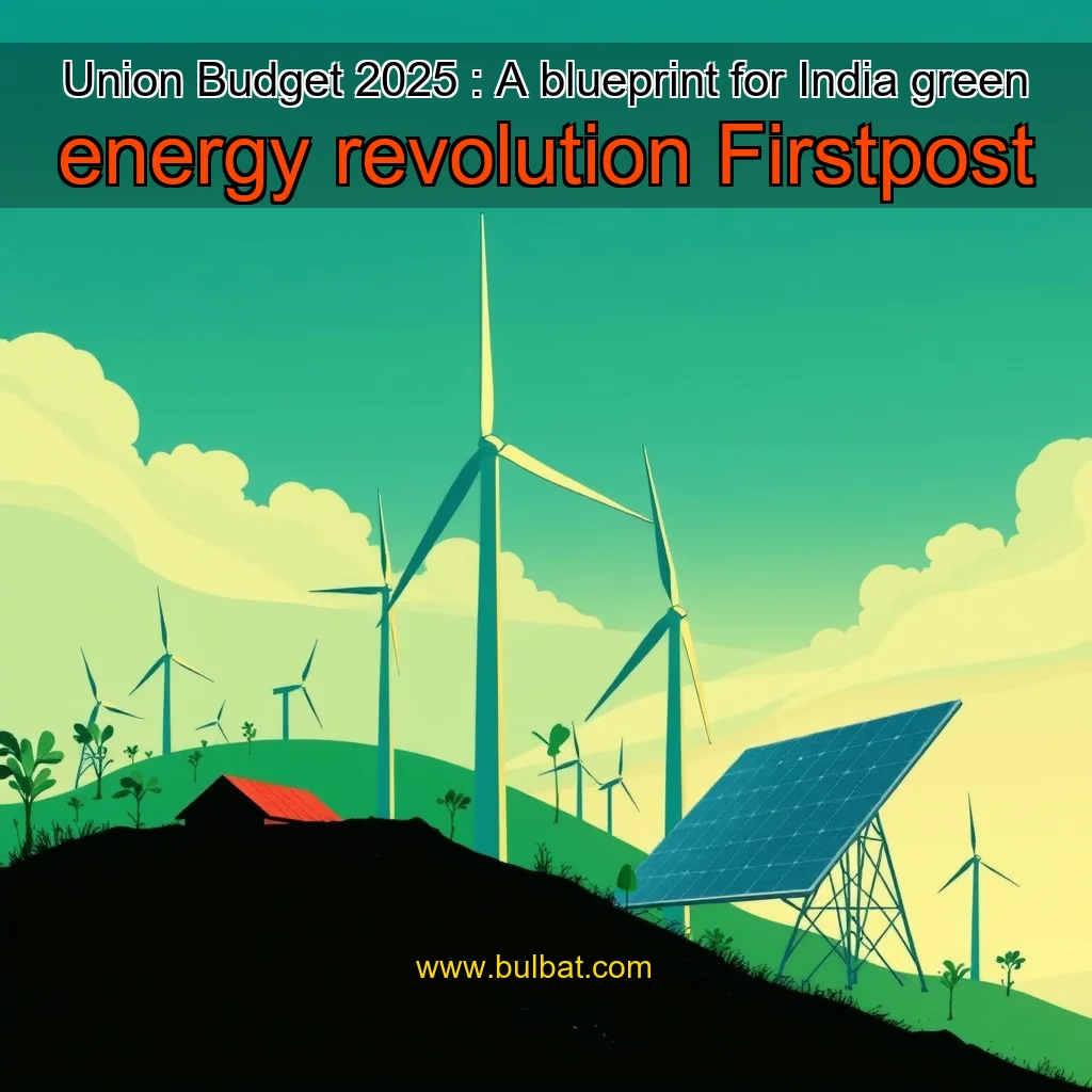 You are currently viewing Union Budget 2025 : A blueprint for India green energy revolution  Firstpost