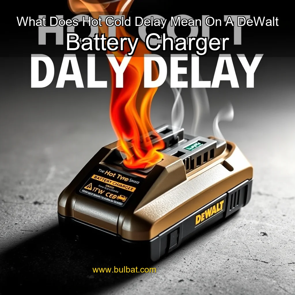 You are currently viewing What Does Hot Cold Delay Mean On A DeWalt Battery Charger