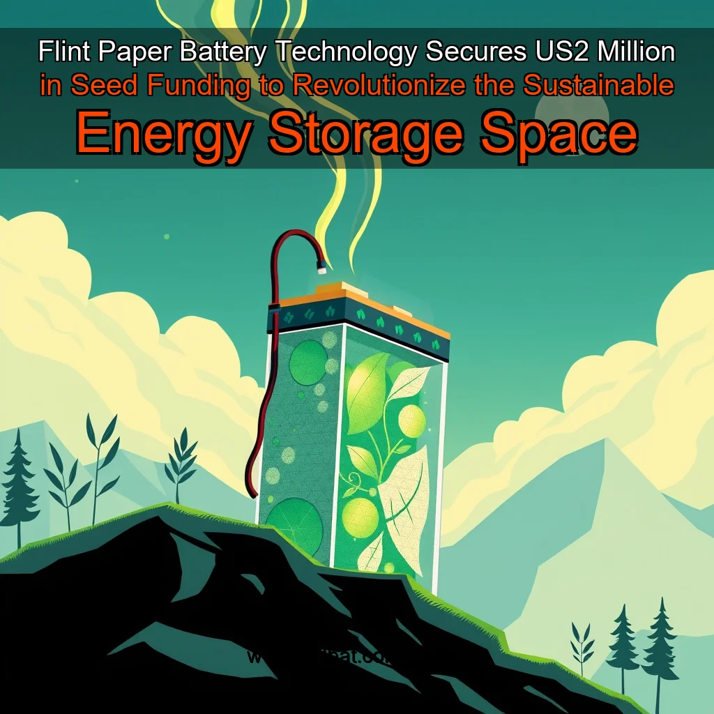 You are currently viewing Flint Paper Battery Technology Secures US2 Million in Seed Funding to Revolutionize the Sustainable Energy Storage Space