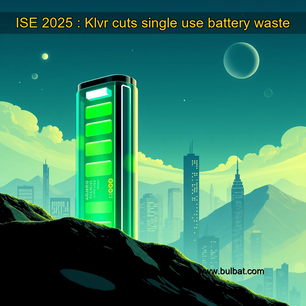 You are currently viewing ISE 2025 : Klvr cuts single  use battery waste