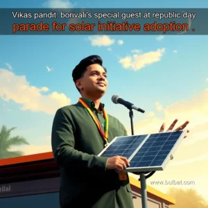 Read more about the article Vikas pandit: borivali’s special guest at republic day parade for solar initiative adoption
.