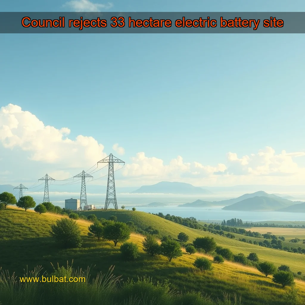 You are currently viewing Council rejects 33  hectare electric battery site
