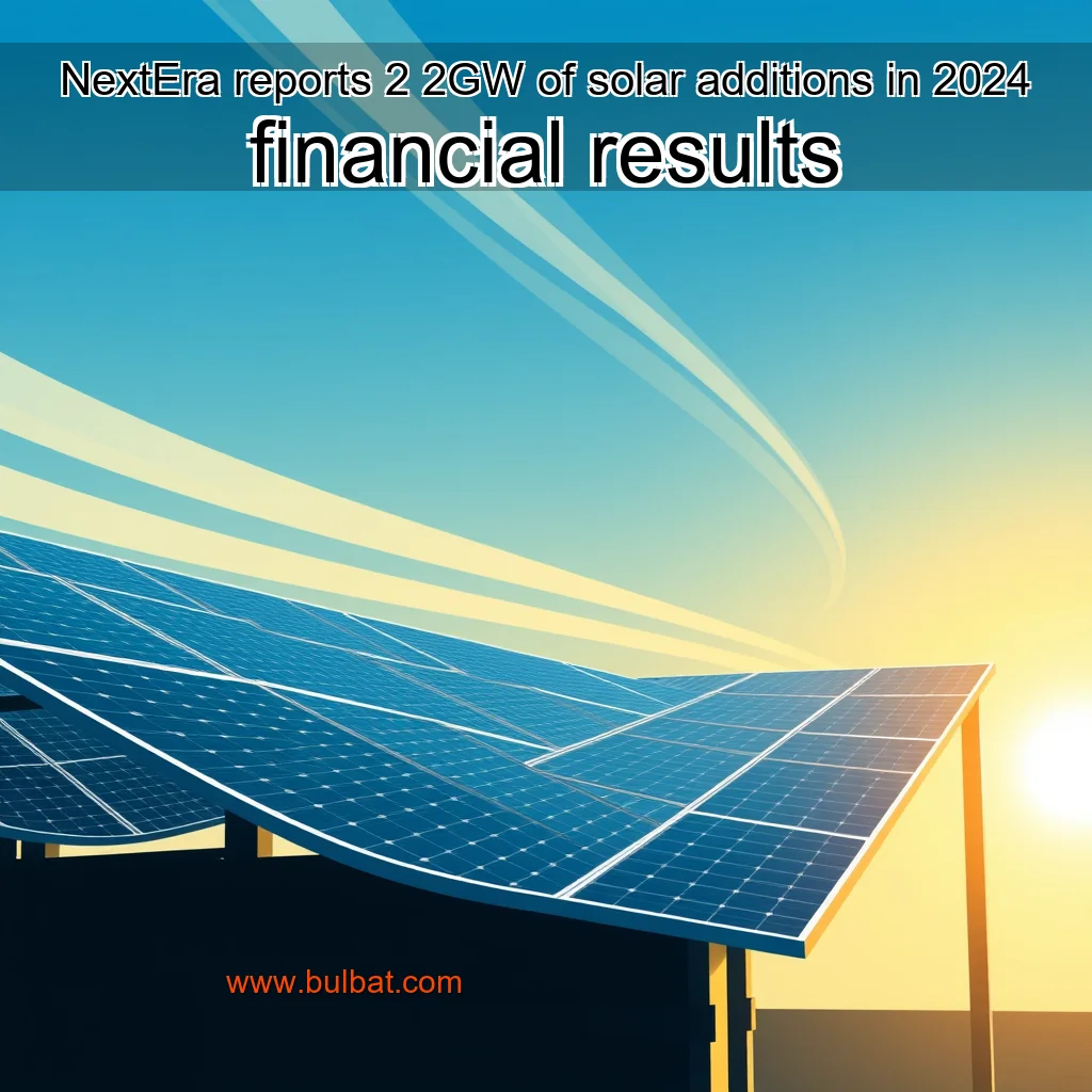 You are currently viewing NextEra reports 2  2GW of solar additions in 2024 financial results