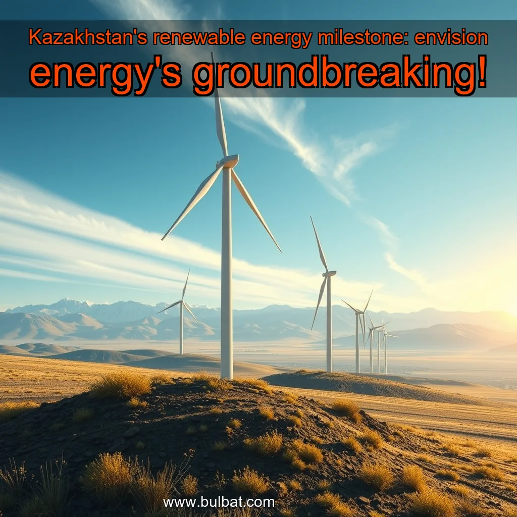 You are currently viewing Kazakhstan’s renewable energy milestone: envision energy’s groundbreaking!