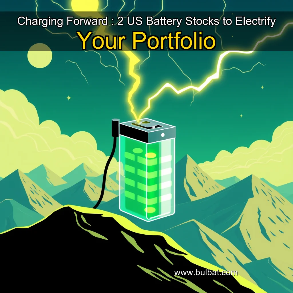 You are currently viewing Charging Forward : 2 US Battery Stocks to Electrify Your Portfolio