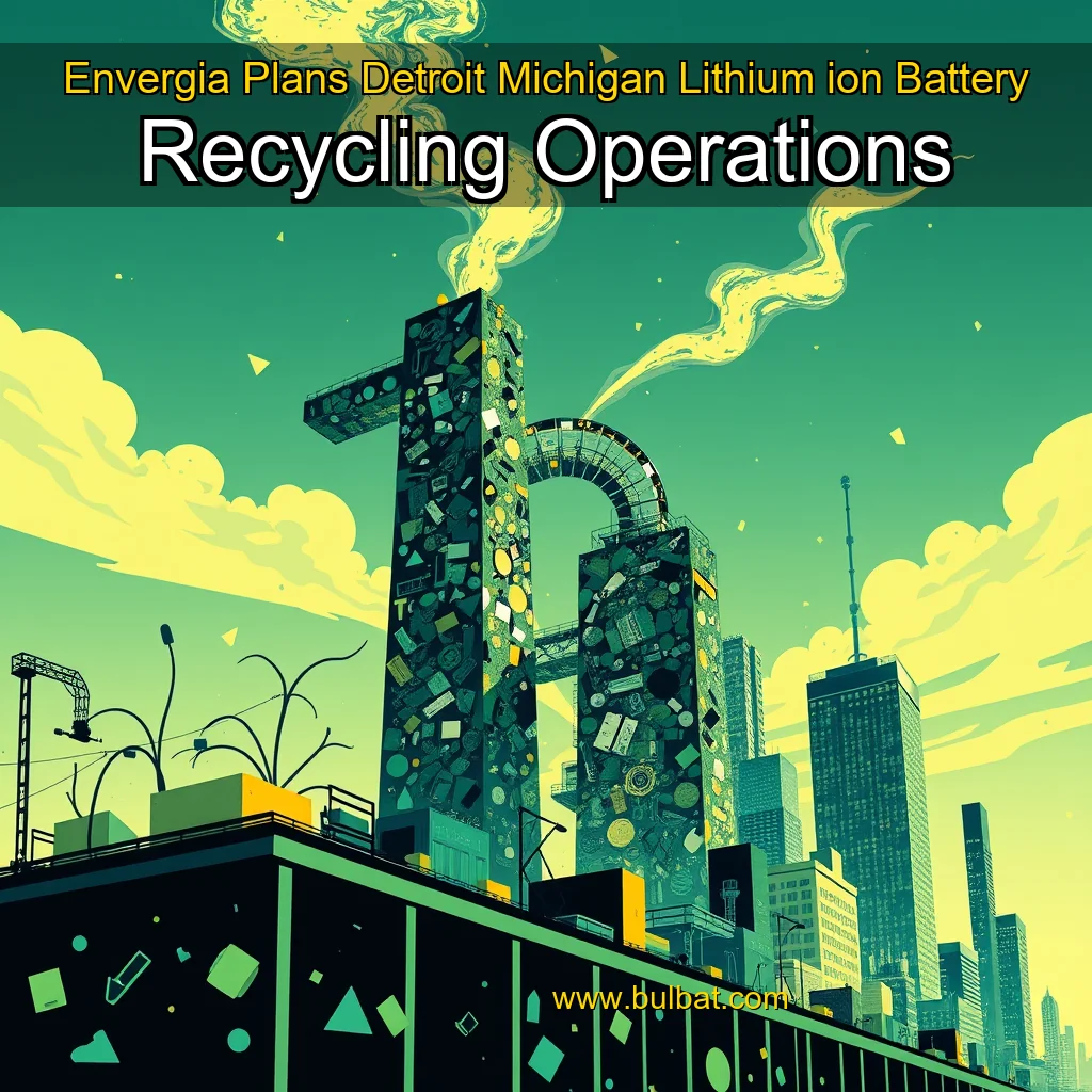 Read more about the article Envergia Plans Detroit  Michigan  Lithium  ion Battery Recycling Operations