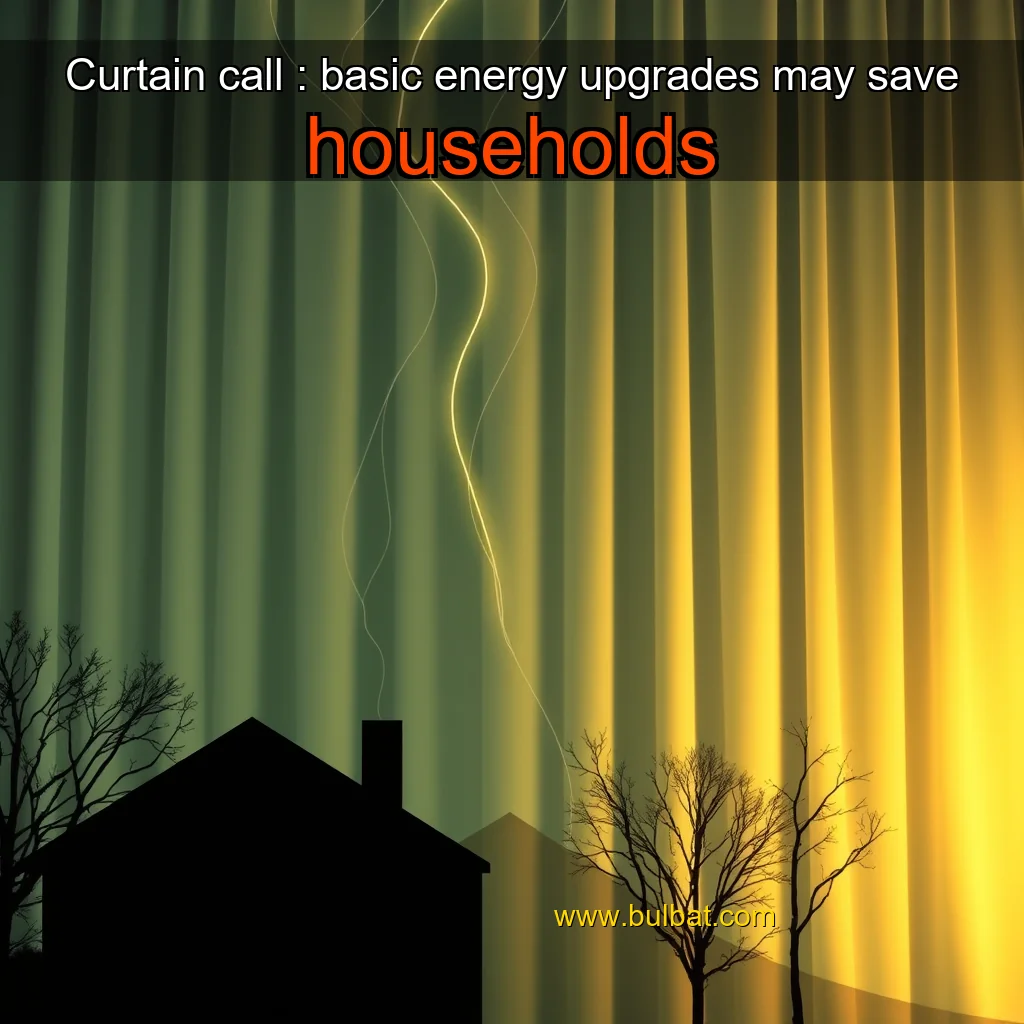 Read more about the article Curtain call : basic energy upgrades may save households
