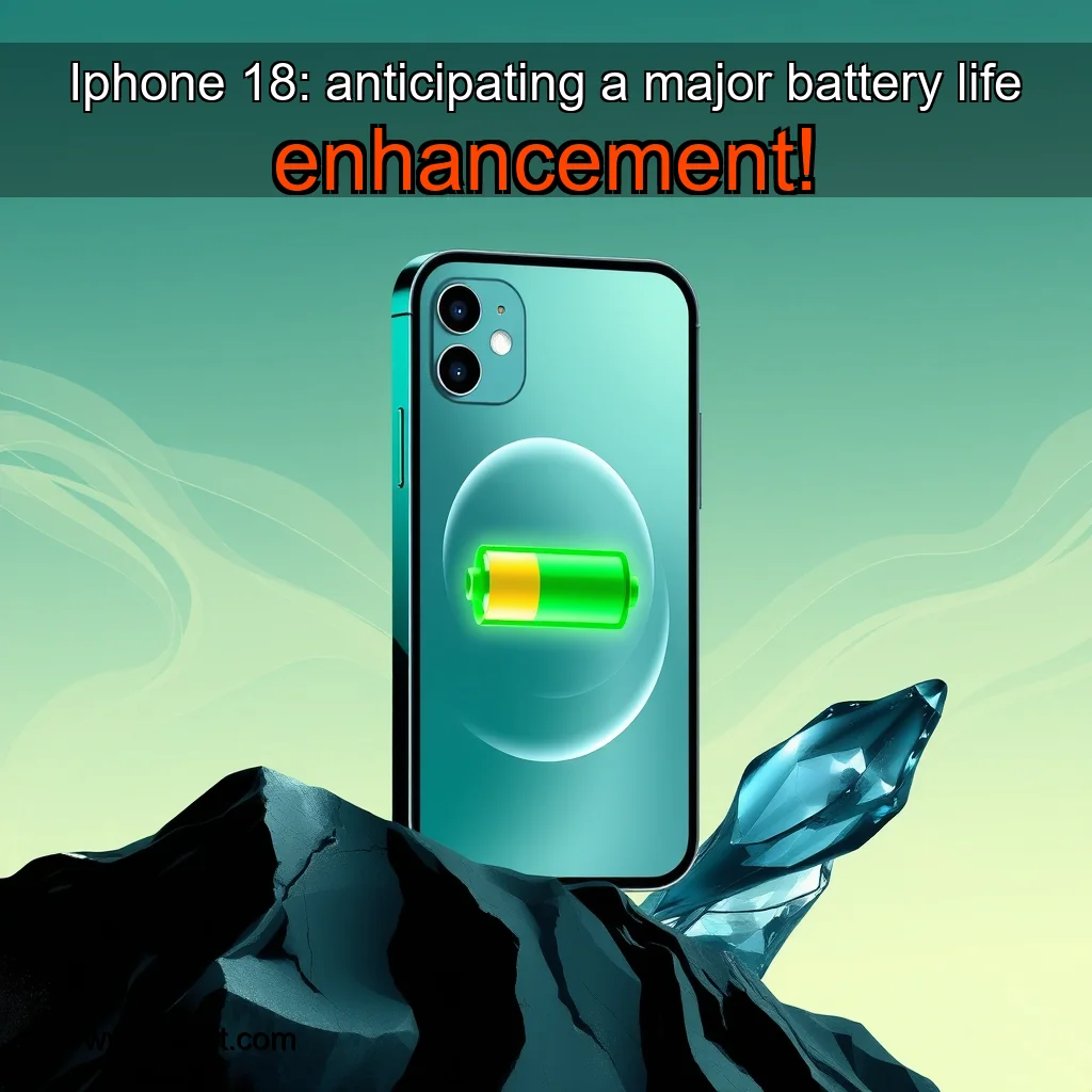 You are currently viewing Iphone 18: anticipating a major battery life enhancement!