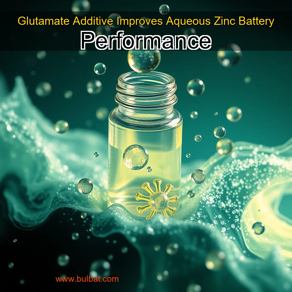 You are currently viewing Glutamate Additive Improves Aqueous Zinc Battery Performance