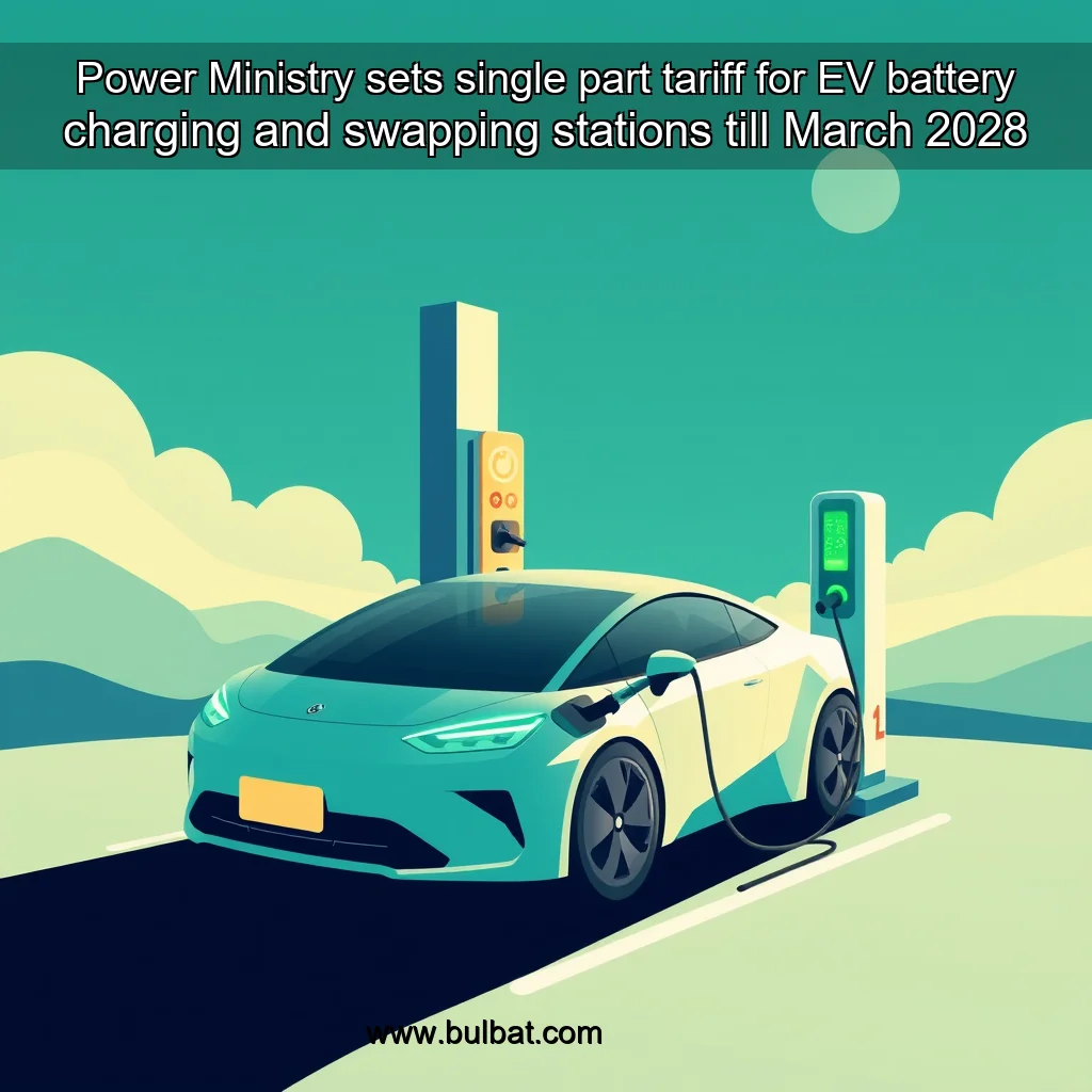 You are currently viewing Power Ministry sets single part tariff for EV battery charging and swapping stations till March 2028