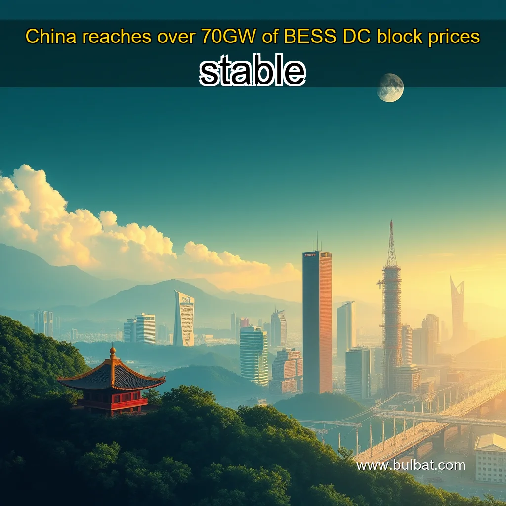 You are currently viewing China reaches over 70GW of BESS  DC block prices stable