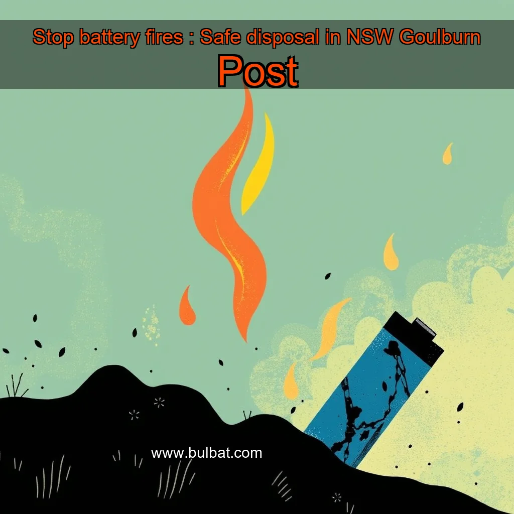 You are currently viewing Stop battery fires : Safe disposal in NSW  Goulburn Post