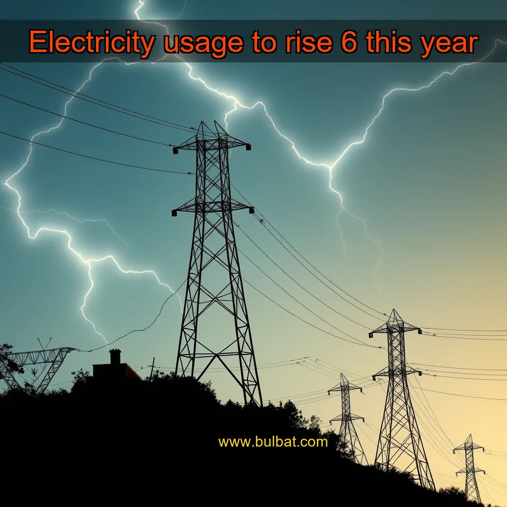 You are currently viewing Electricity usage to rise 6  this year