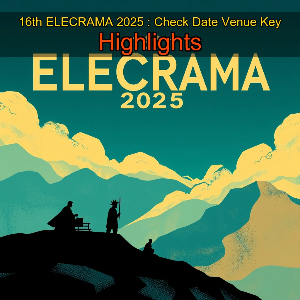You are currently viewing 16th ELECRAMA 2025 : Check Date  Venue  Key Highlights