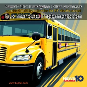 Read more about the article News10NBC Investigates : State lawmakers consider flexibility in timeline for NY electric school bus mandate implementation