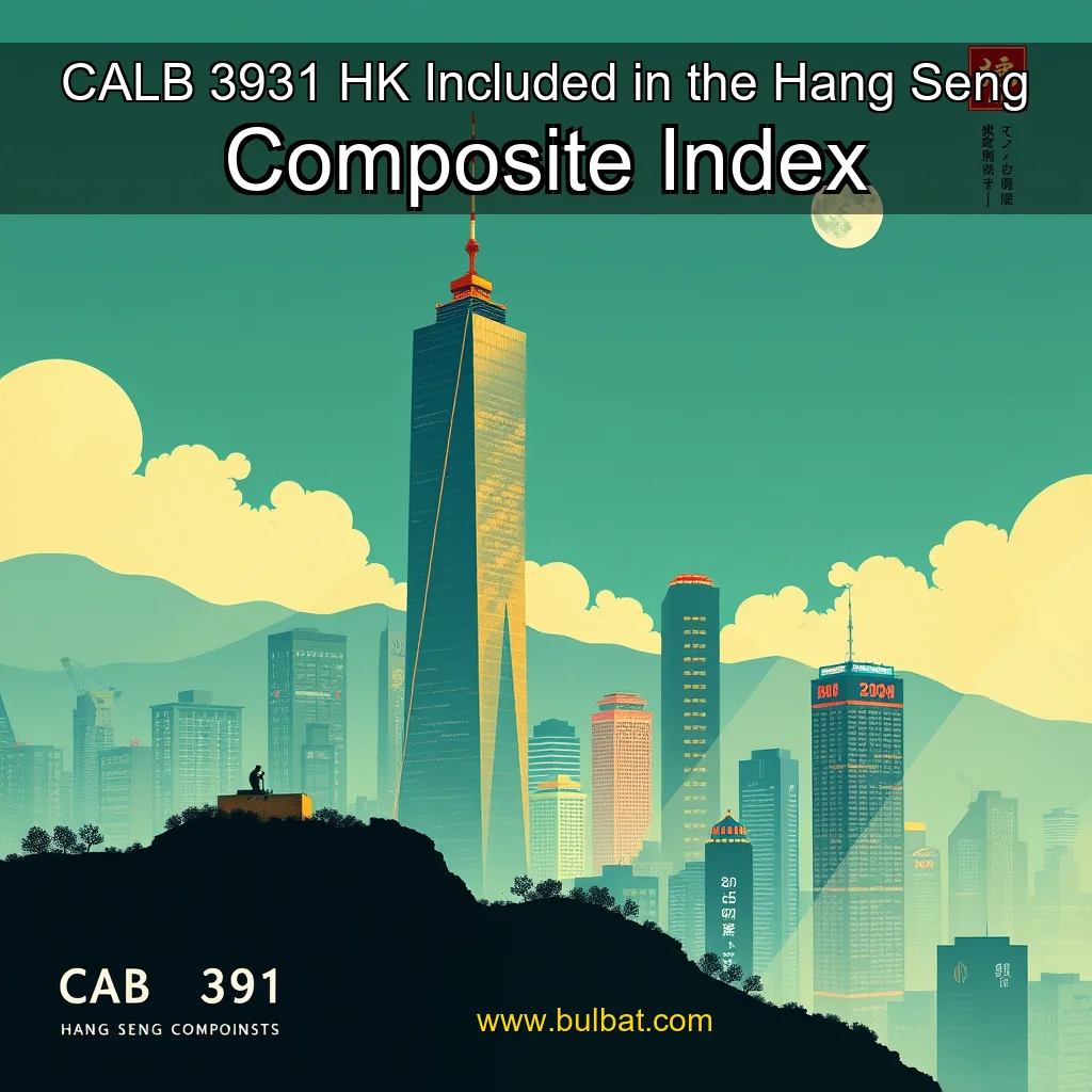 You are currently viewing CALB  3931  HK  Included in the Hang Seng Composite Index