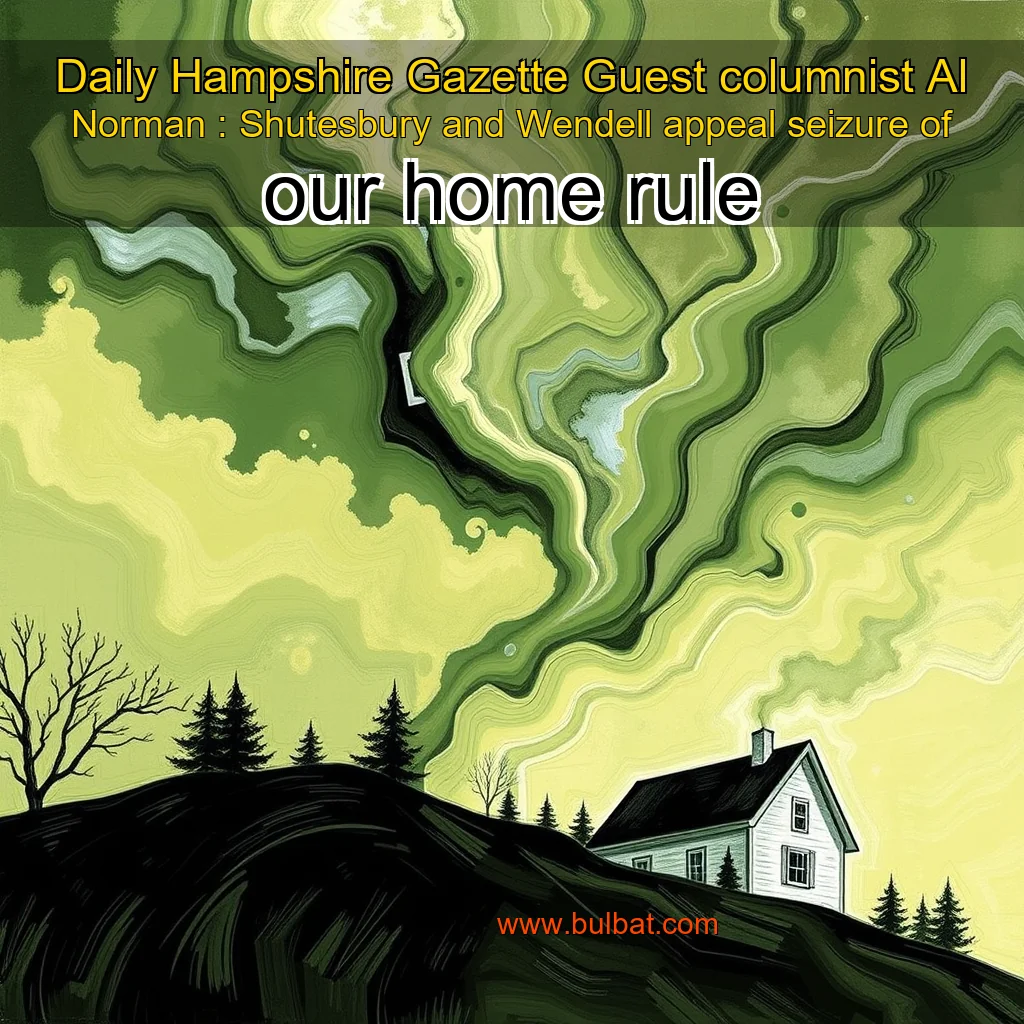 You are currently viewing Daily Hampshire Gazette  Guest columnist Al Norman : Shutesbury and Wendell appeal seizure of our home rule