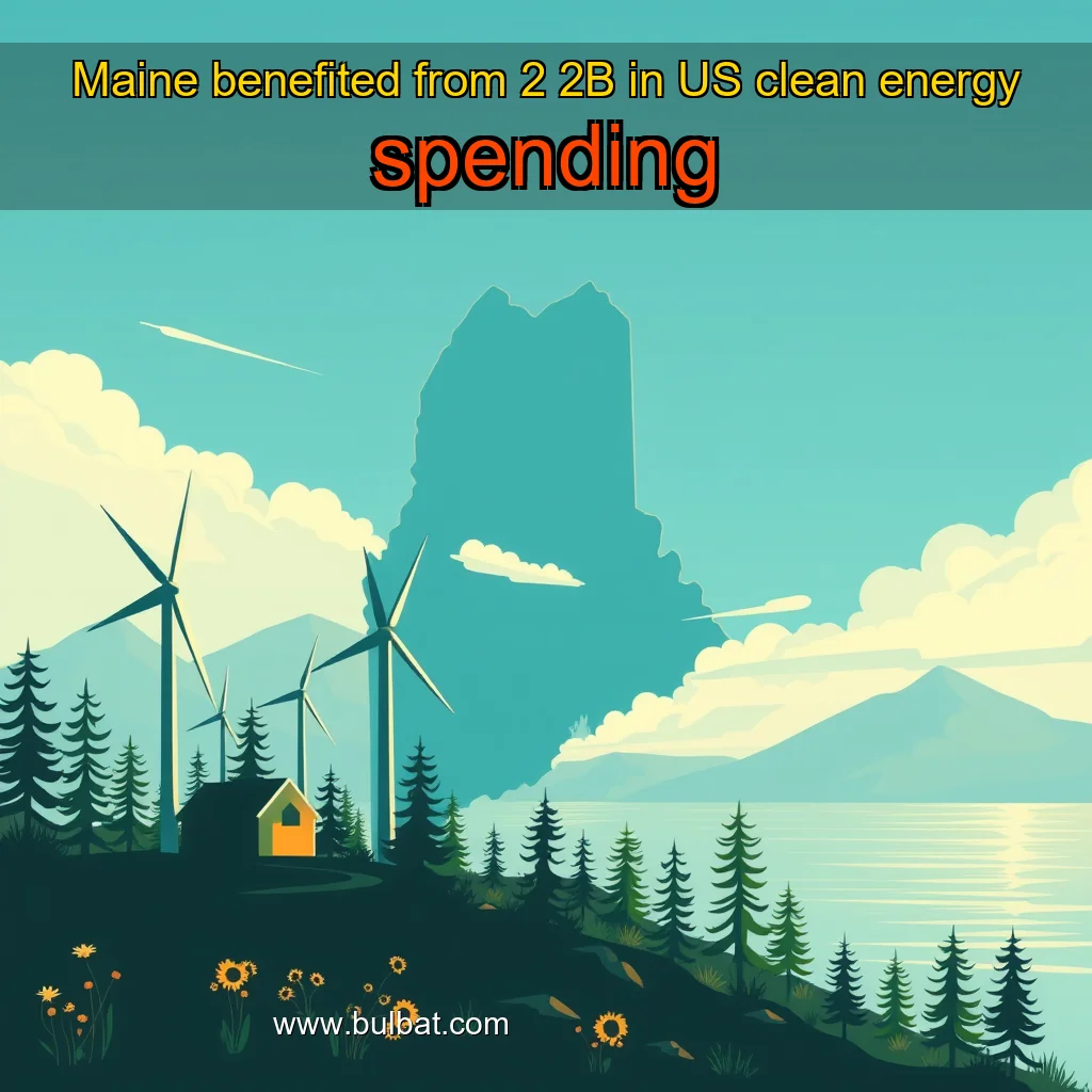 You are currently viewing Maine benefited from 2  2B in US clean energy spending
