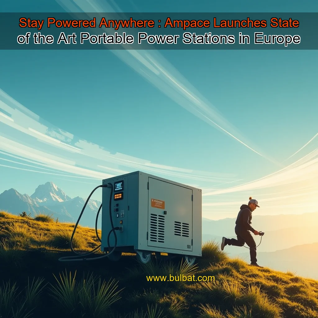 You are currently viewing Stay Powered Anywhere : Ampace Launches State  of  the  Art Portable Power Stations in Europe
