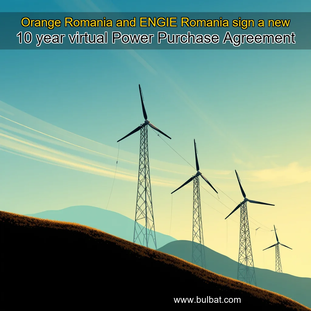 You are currently viewing Orange Romania and ENGIE Romania sign a new 10  year virtual Power Purchase Agreement