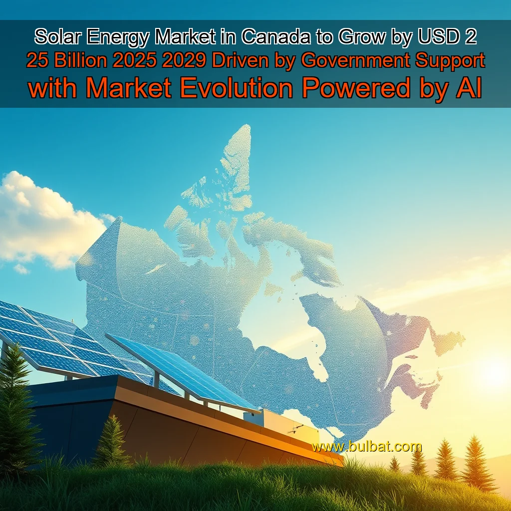 You are currently viewing Solar Energy Market in Canada to Grow by USD 2  25 Billion  2025  2029  Driven by Government Support  with Market Evolution Powered by AI