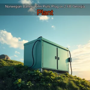 Read more about the article Norwegian Battery Firm Pulls Plug on 2  6B Georgia Plant