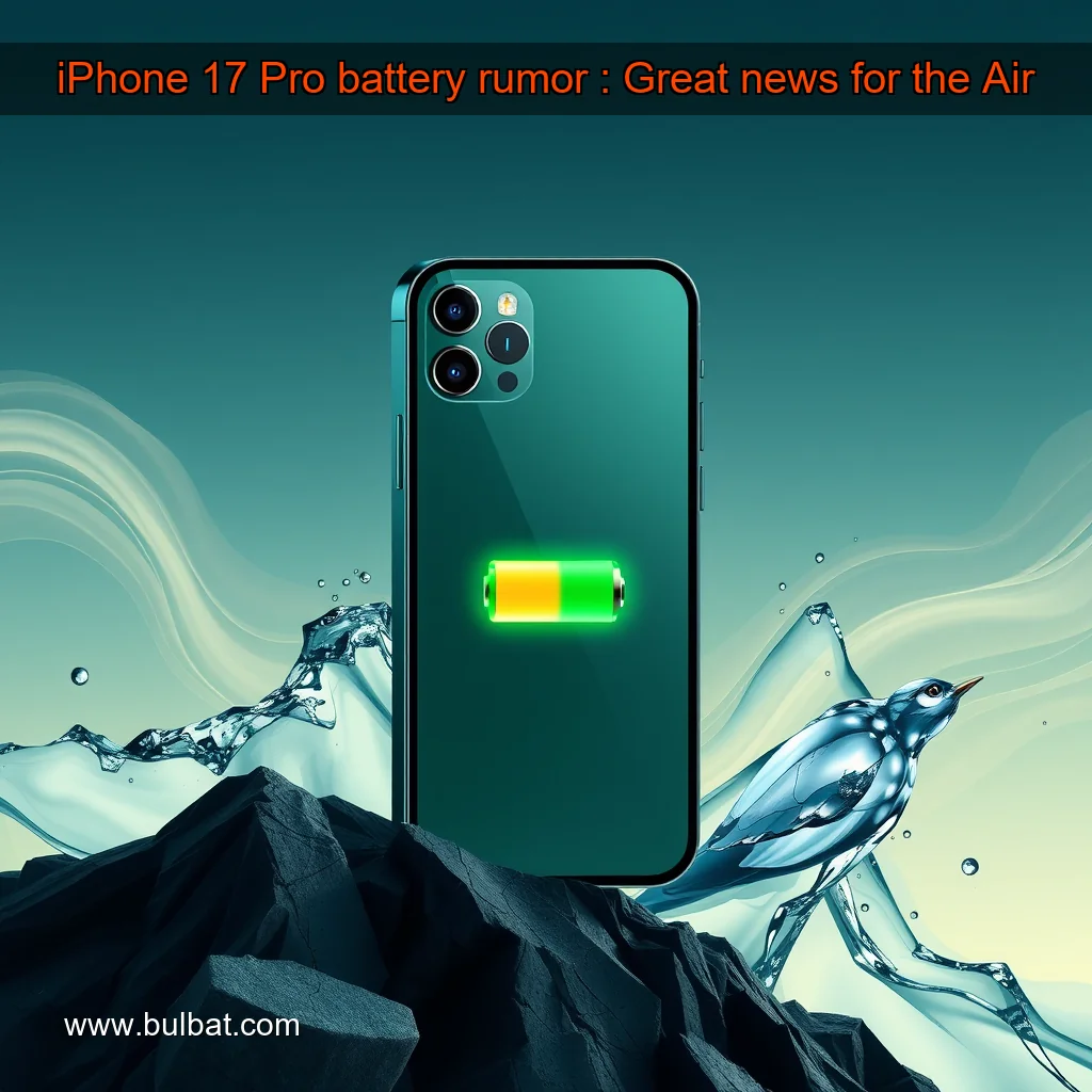 You are currently viewing iPhone 17 Pro battery rumor : Great news for the Air