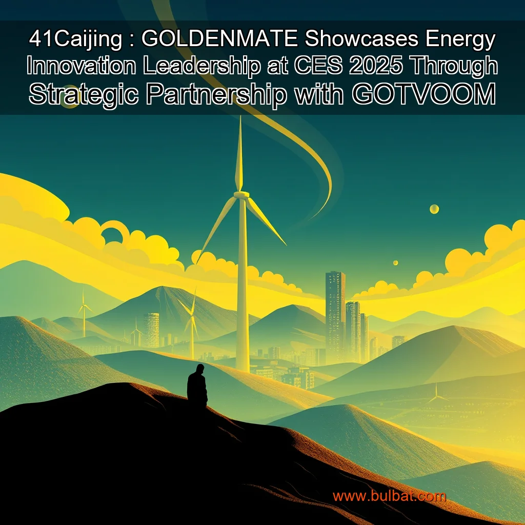 You are currently viewing 41Caijing : GOLDENMATE Showcases Energy Innovation Leadership at CES 2025 Through Strategic Partnership with GOTVOOM