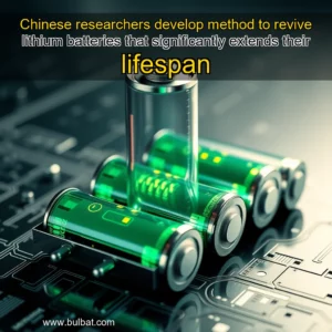 Read more about the article Chinese researchers develop method to revive lithium batteries that significantly extends their lifespan