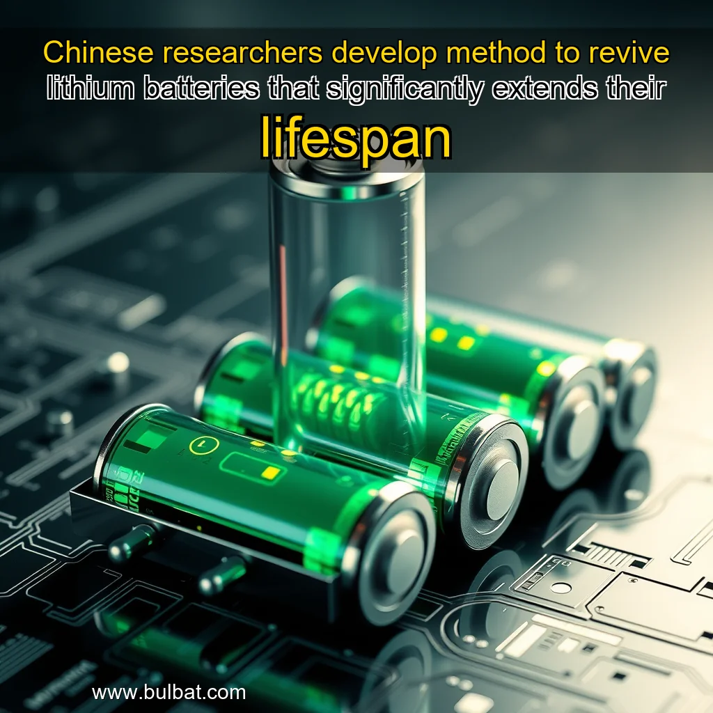 You are currently viewing Chinese researchers develop method to revive lithium batteries that significantly extends their lifespan