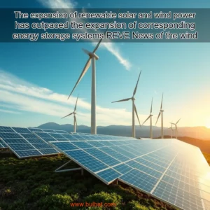 Read more about the article The expansion of renewable solar and wind power has outpaced the expansion of corresponding energy storage systems  REVE News of the wind sector in Spain and in the world