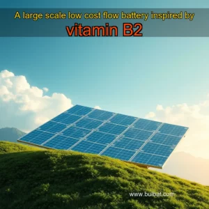 Read more about the article A large scale low cost flow battery inspired by vitamin B2