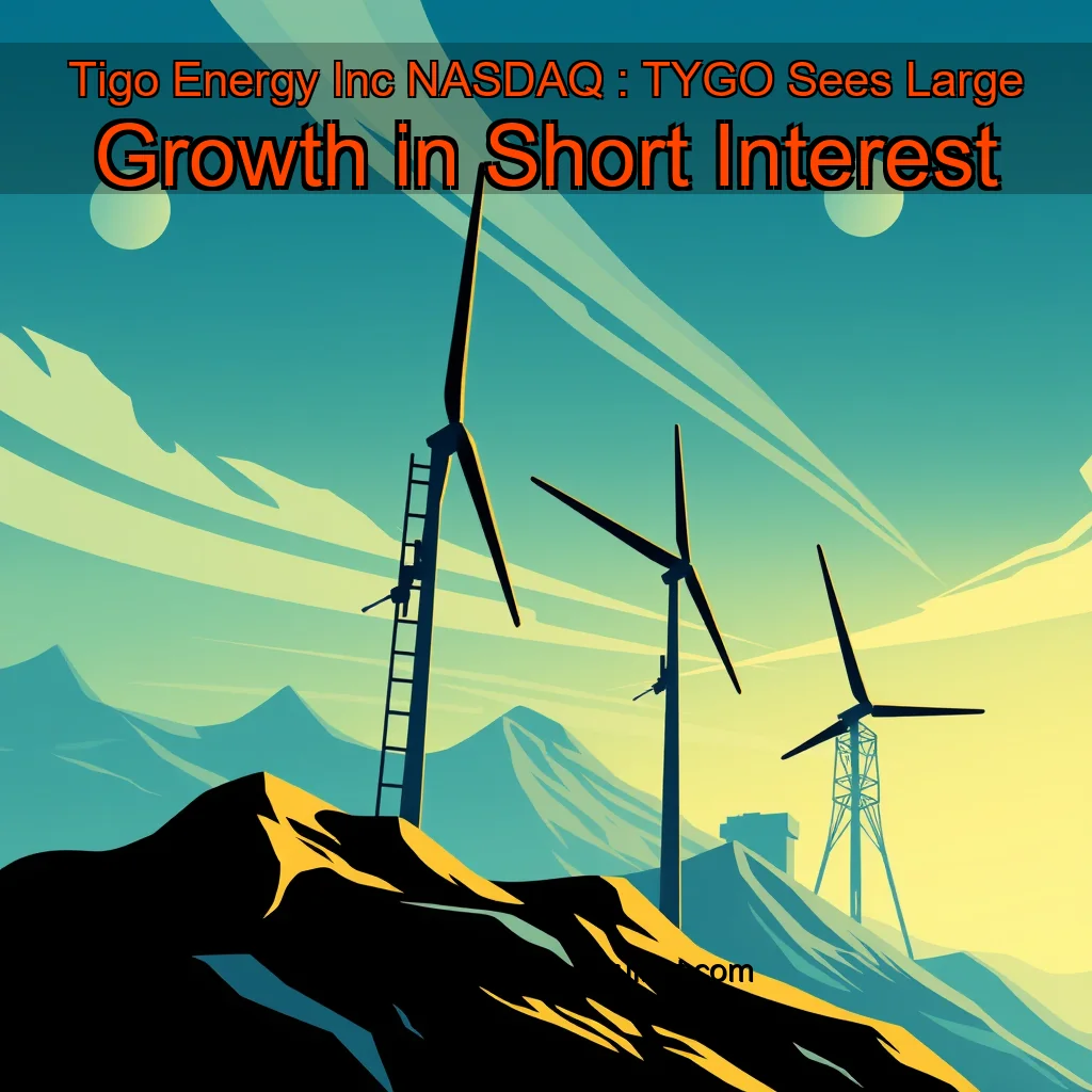 You are currently viewing Tigo Energy  Inc   NASDAQ : TYGO  Sees Large Growth in Short Interest